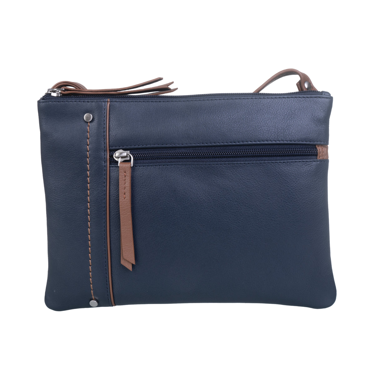 Orta Double Pocket Cross Body Bag Mala Leather Limited