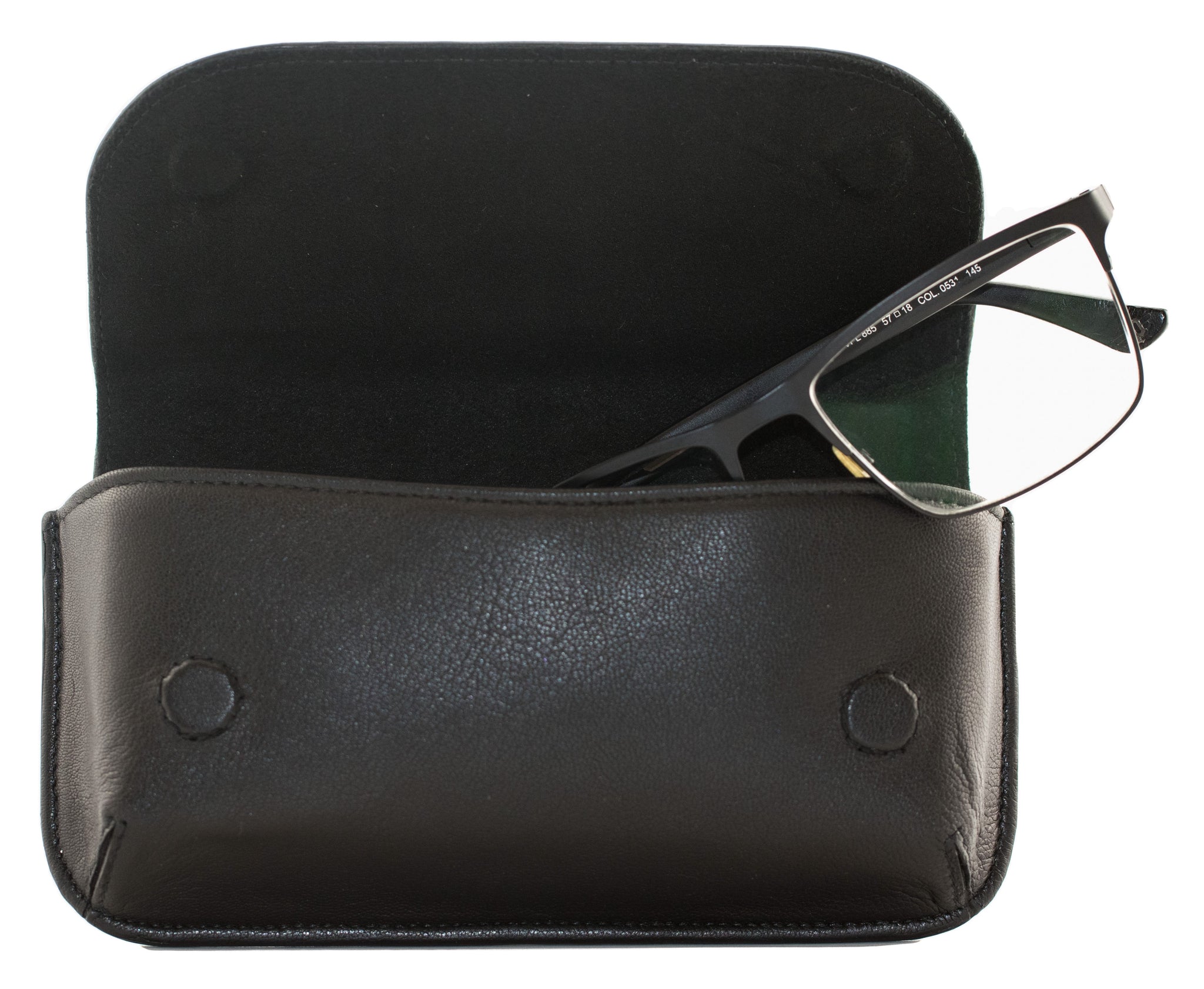 Mala Leather Odyssey - Étui Double à Lunettes En Cuir Souple Marron Élégant Et Compact