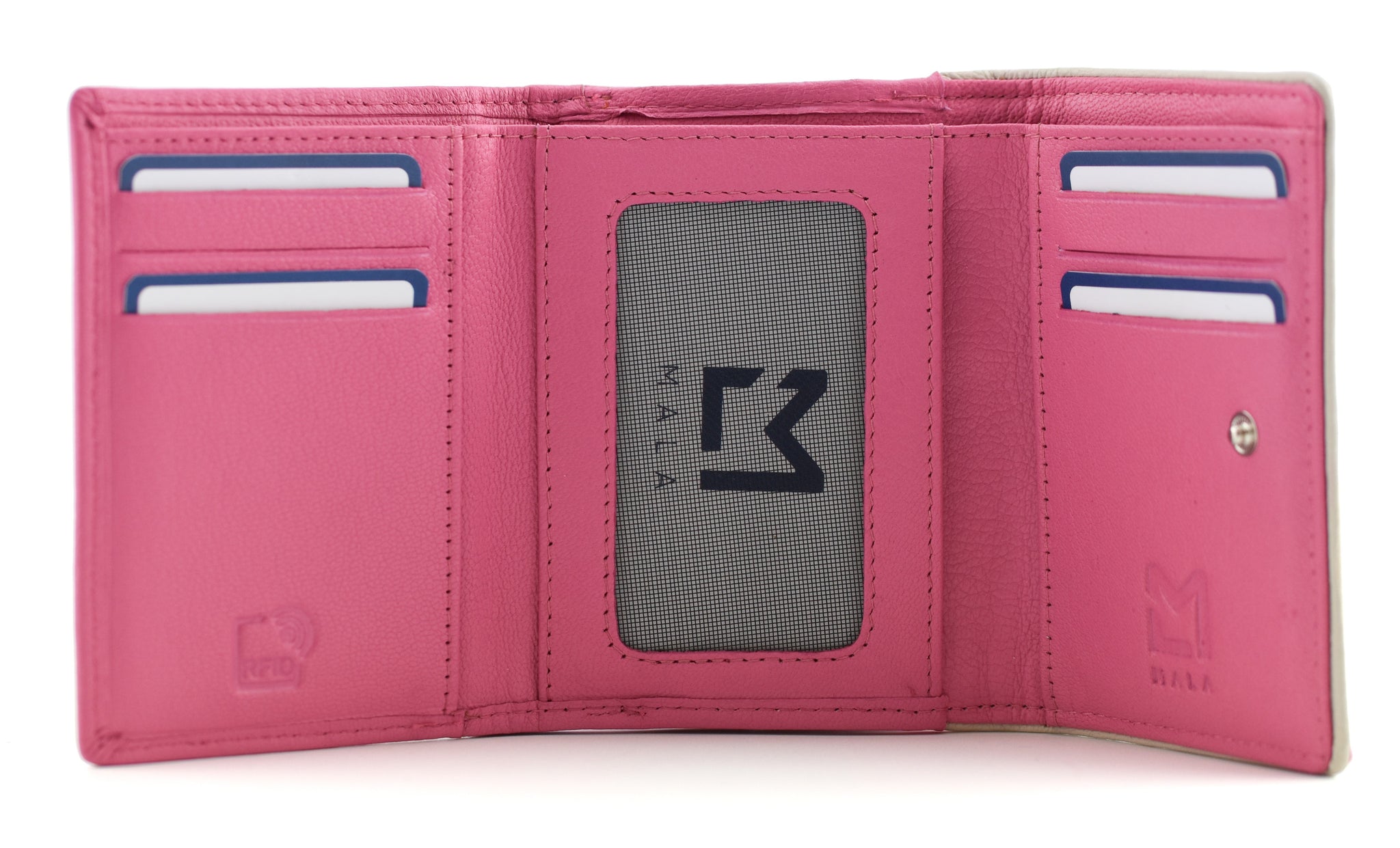 Zaina Tri Fold Purse – Mala Leather Limited