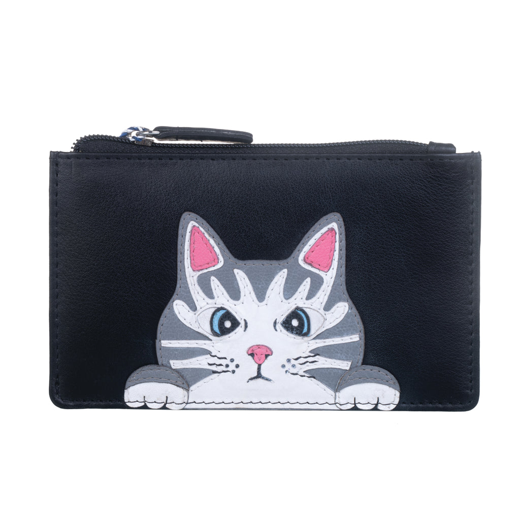 Mala Leather Lounging Beau Frappe Cat & Dog Coin Purse — Purrfect