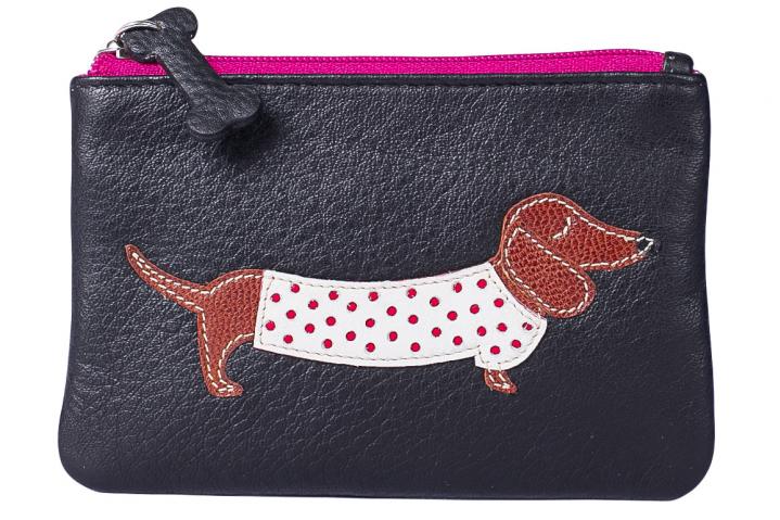 Best Friends Sausage Dog Coin Purse Mala Leather Mala Leather