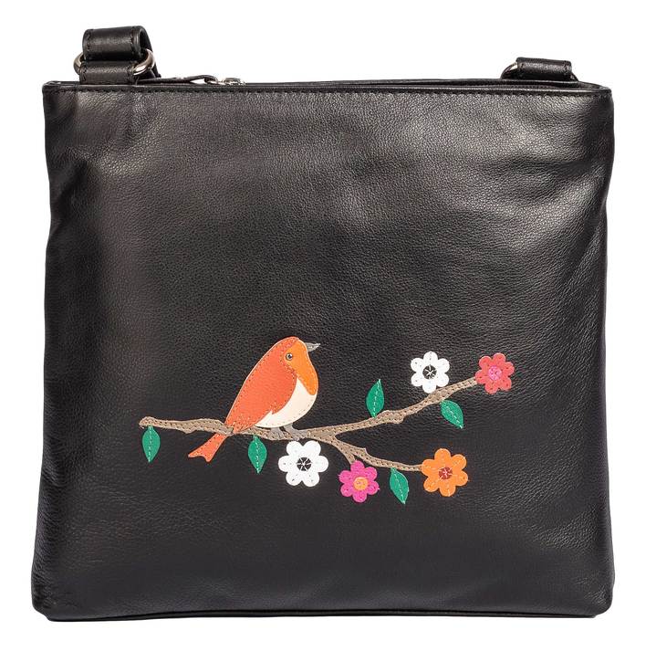 Robin Leather Cross Body Bag Mala Leather Limited