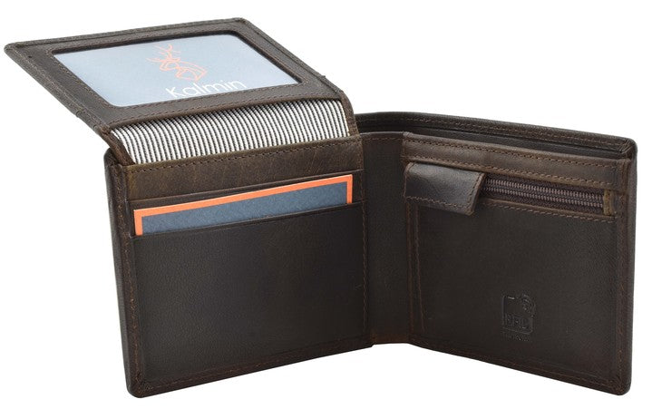 Compact wallet with coin pocket cheap
